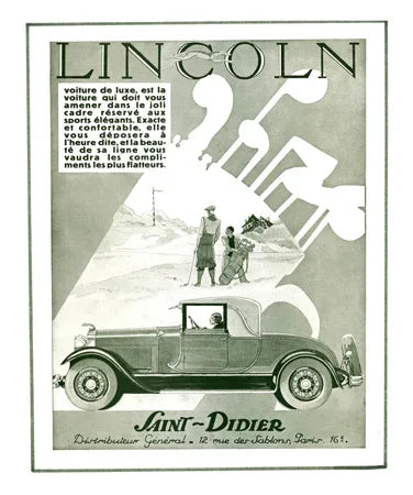 Lincoln Saint Didier Golf Print - VINTAGEARTREPRINTS.COM