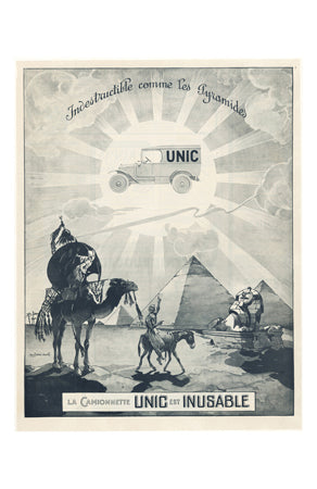 1920's French vintage truck Advertising Ad