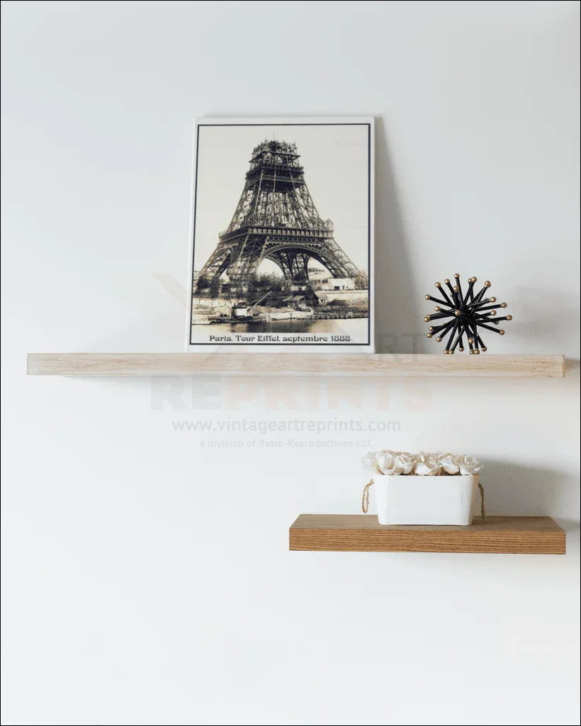 Paris, Eiffel Tower, 1888 - VINTAGEARTREPRINTS.COM