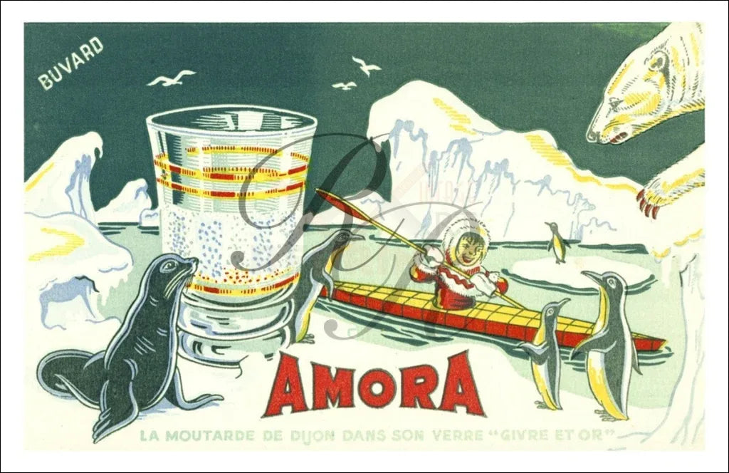 Amora Mustard - VINTAGEARTREPRINTS.COM