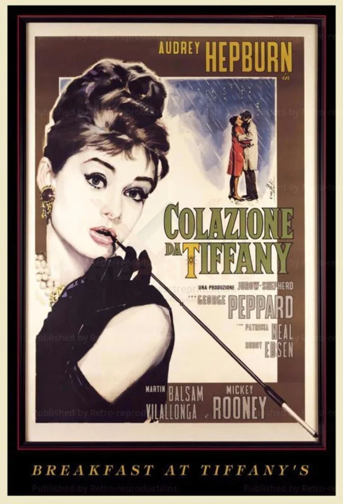 Experience Breakfast at Tiffany's with Audrey Hepburn –  VINTAGEARTREPRINTS.COM