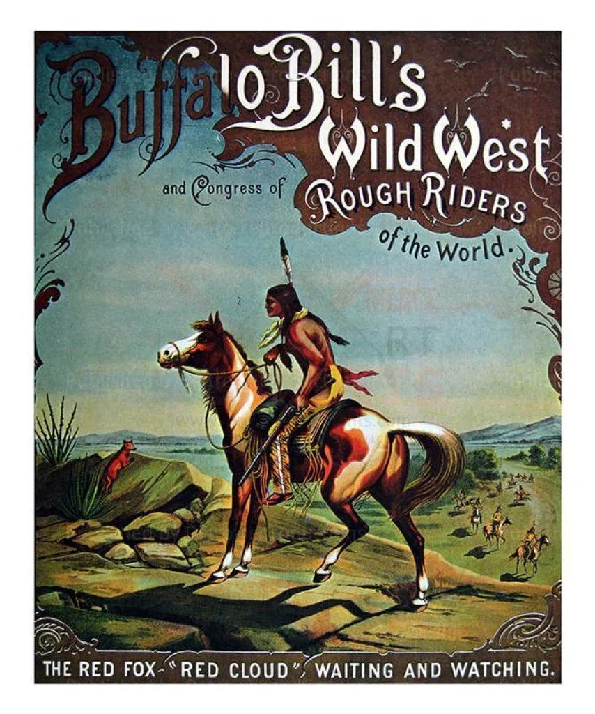 Red Cloud, Buffalo Bill's Wild West, 1893 - VINTAGEARTREPRINTS.COM
