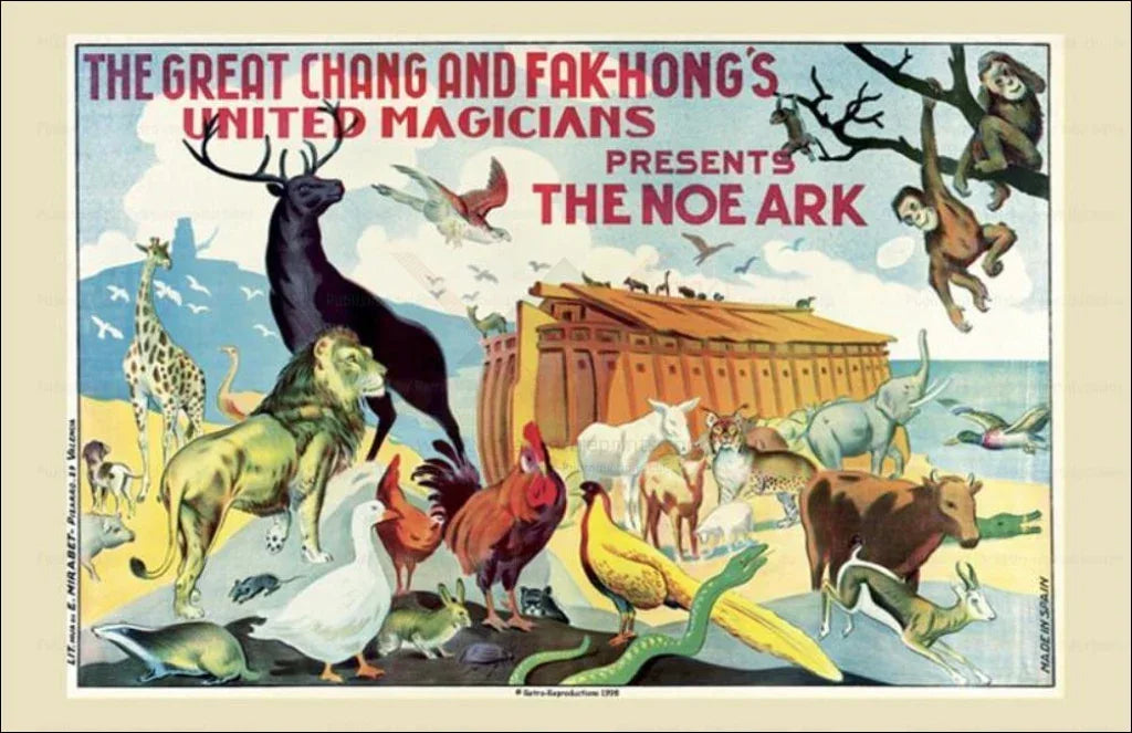 Noah's Ark (The Noe Ark), Chang and Fak-Hong - VINTAGEARTREPRINTS.COM
