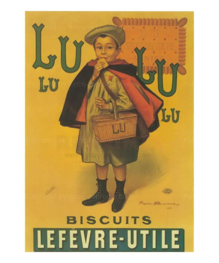 Biscuits Lulu, Firmin Bouisset, c. 1927 - VINTAGEARTREPRINTS.COM