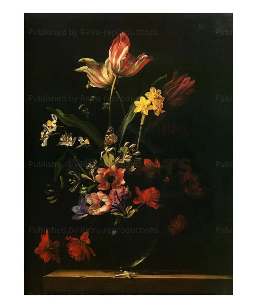 Bouquet de Fleurs, Jean-Michel Picart - VINTAGEARTREPRINTS.COM