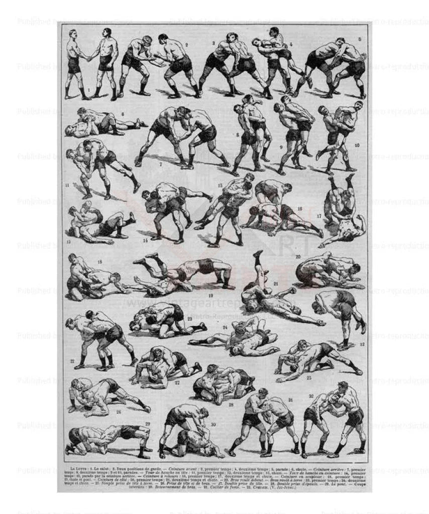 Boxing & Wrestling - VINTAGEARTREPRINTS.COM
