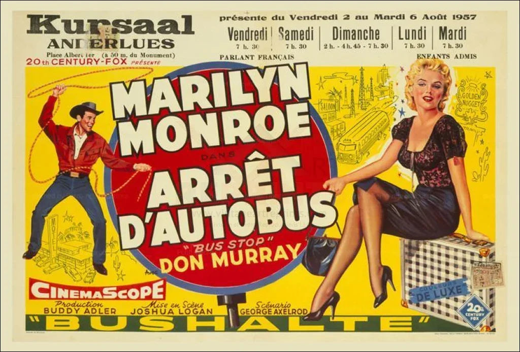 Bus Stop, Marilyn Monroe - VINTAGEARTREPRINTS.COM