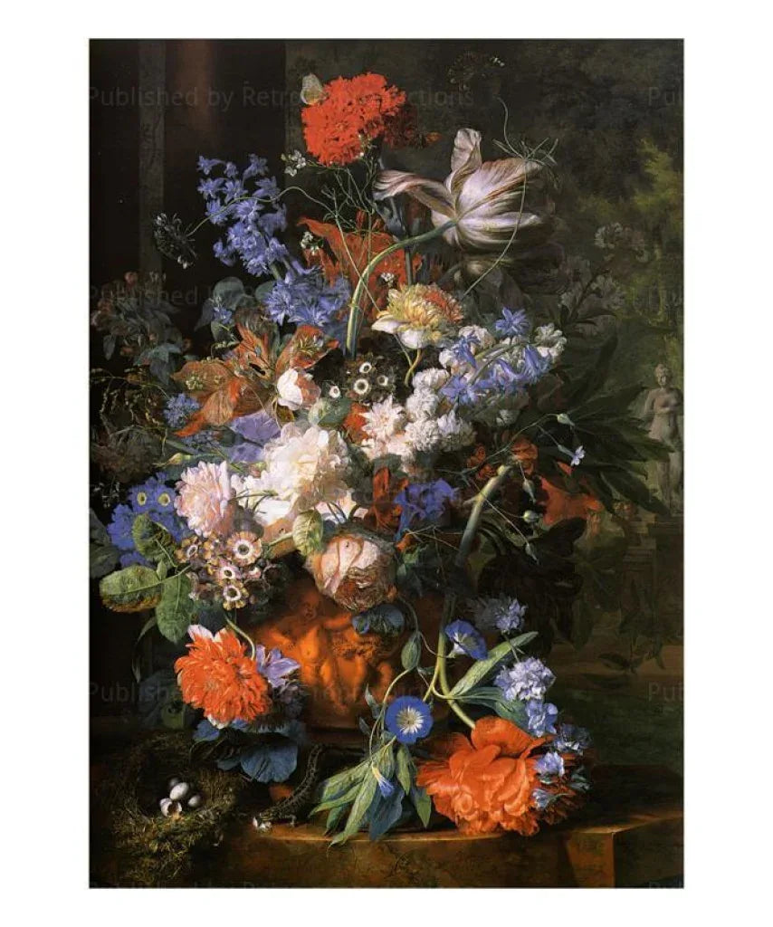 Bouquet de Fleurs vers 1730 - VINTAGEARTREPRINTS.COM