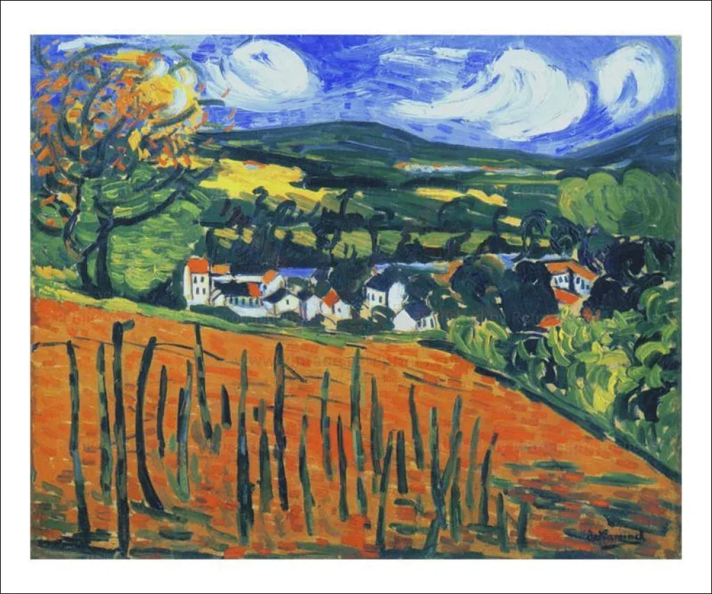 La Vallee de Port-Marly Maurice de Vlaminck - VINTAGEARTREPRINTS.COM