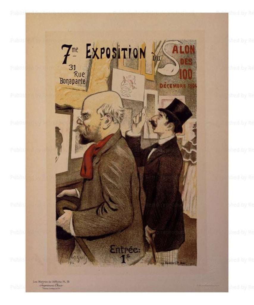 Canvas prints, 7eme Exposition - J.A.Cozals Les Maitres de l'Affiche - Vintage Art, canvas prints