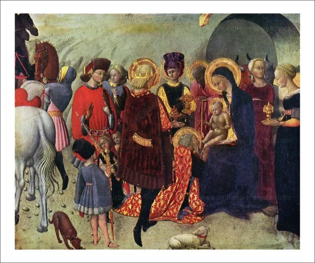 Adoration of the Magicians, Stefano di Giovanni - VINTAGEARTREPRINTS.COM