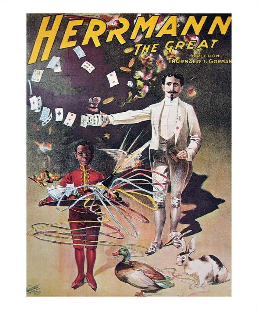Herrmann The Great, 1900 - VINTAGEARTREPRINTS.COM