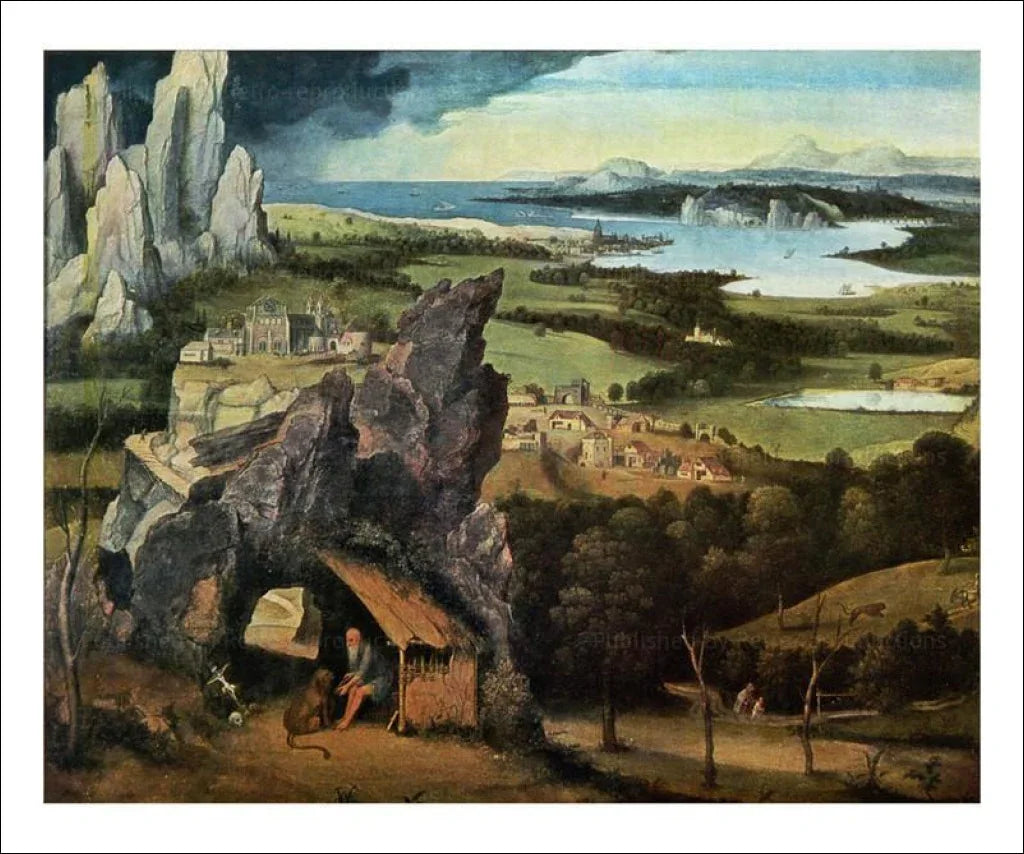 Saint-Jerome on the Road - VINTAGEARTREPRINTS.COM