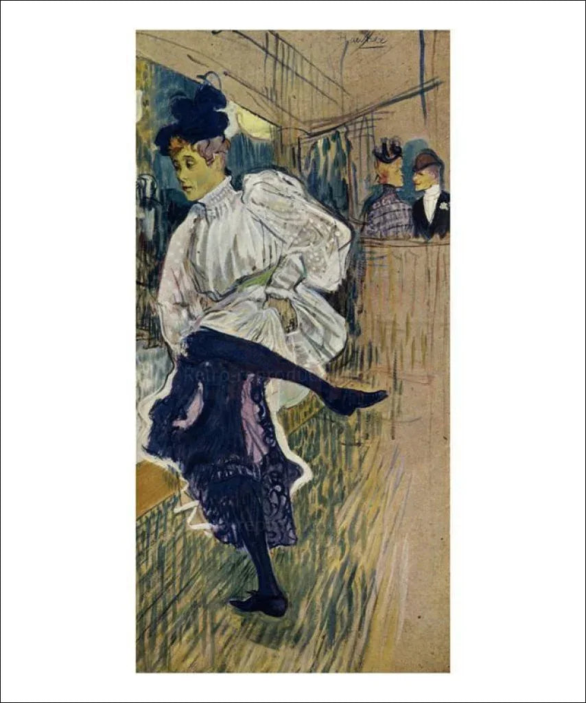 Dancing Woman, Henri de Toulouse Lautrec, Art Print - VINTAGEARTREPRINTS.COM