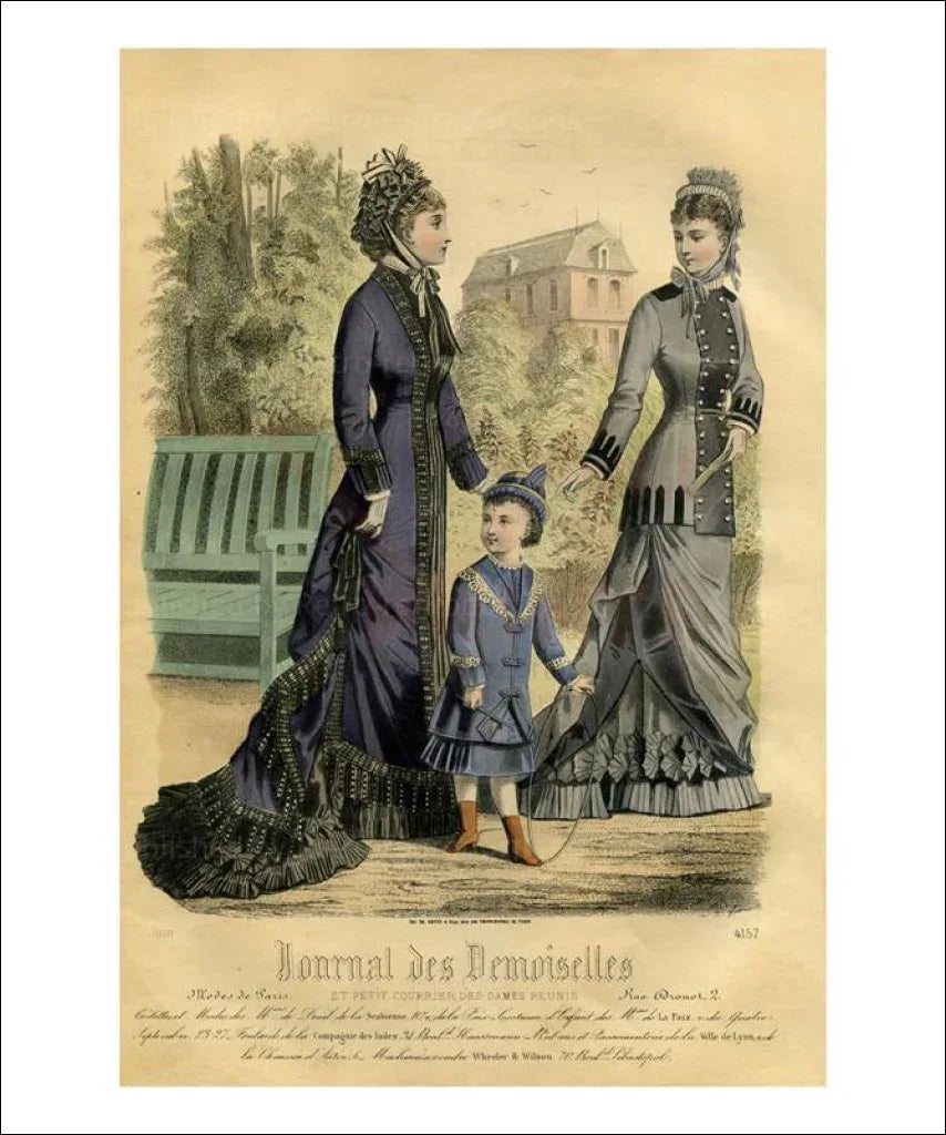 Demoiselles # 4112 - VINTAGEARTREPRINTS.COM