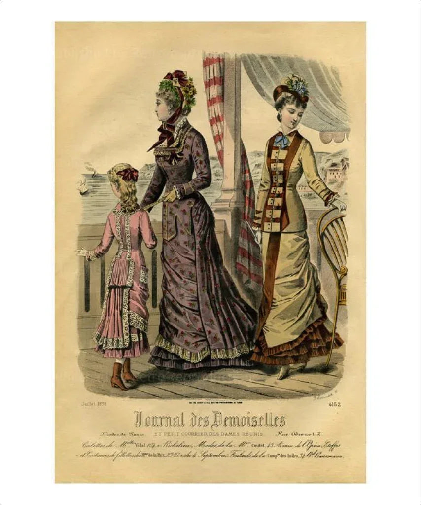 Demoiselles #4162, fashion, Art Print - VINTAGEARTREPRINTS.COM