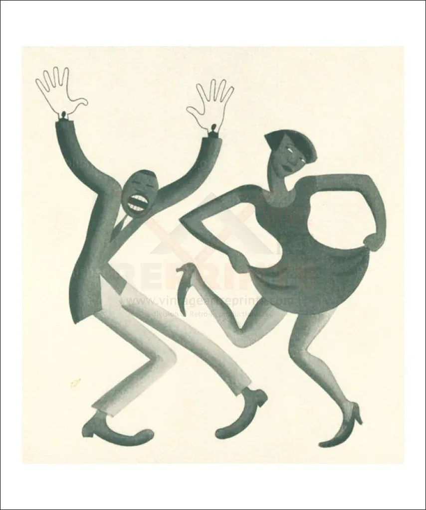 Double Charleston No. 34, Miguel Covarrubias - VINTAGEARTREPRINTS.COM