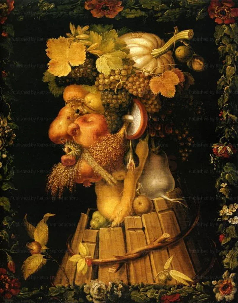 Fall, Giuseppe Arcimboldo - VINTAGEARTREPRINTS.COM