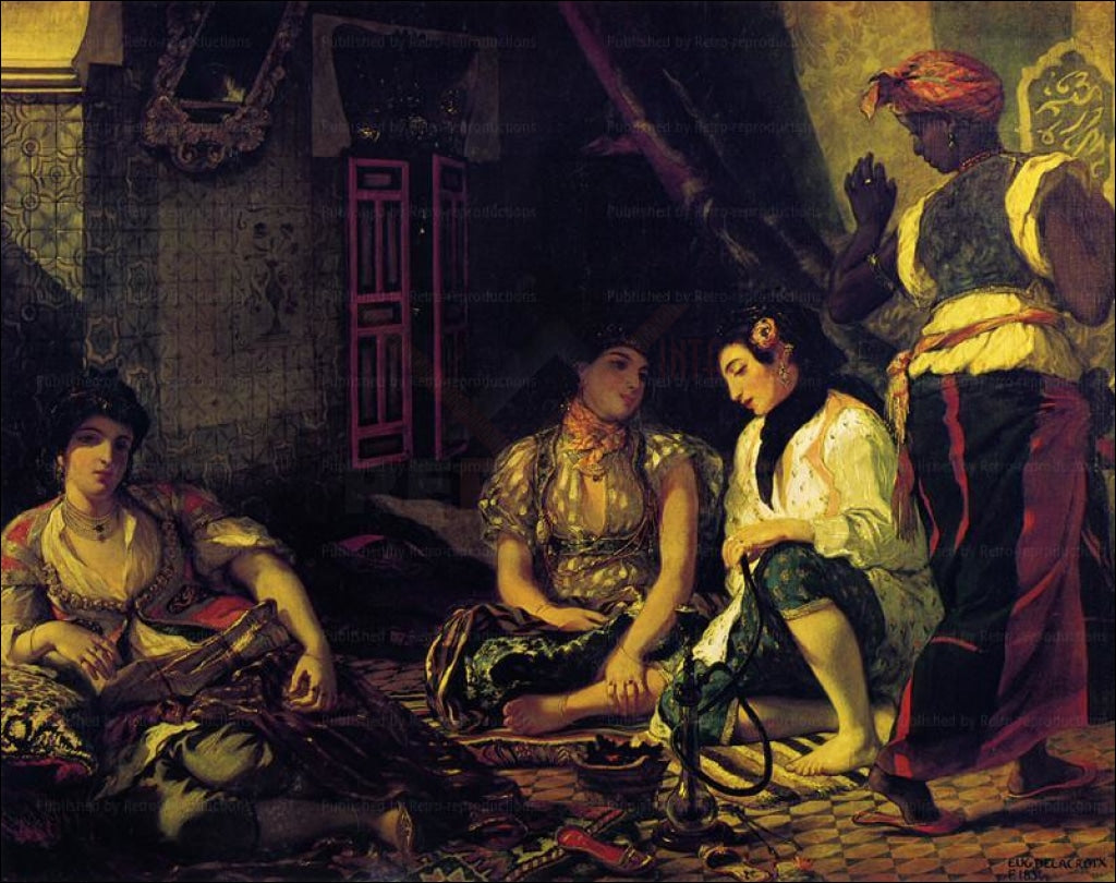 Women of Algiers in their Apartment, Eugene Delacroix