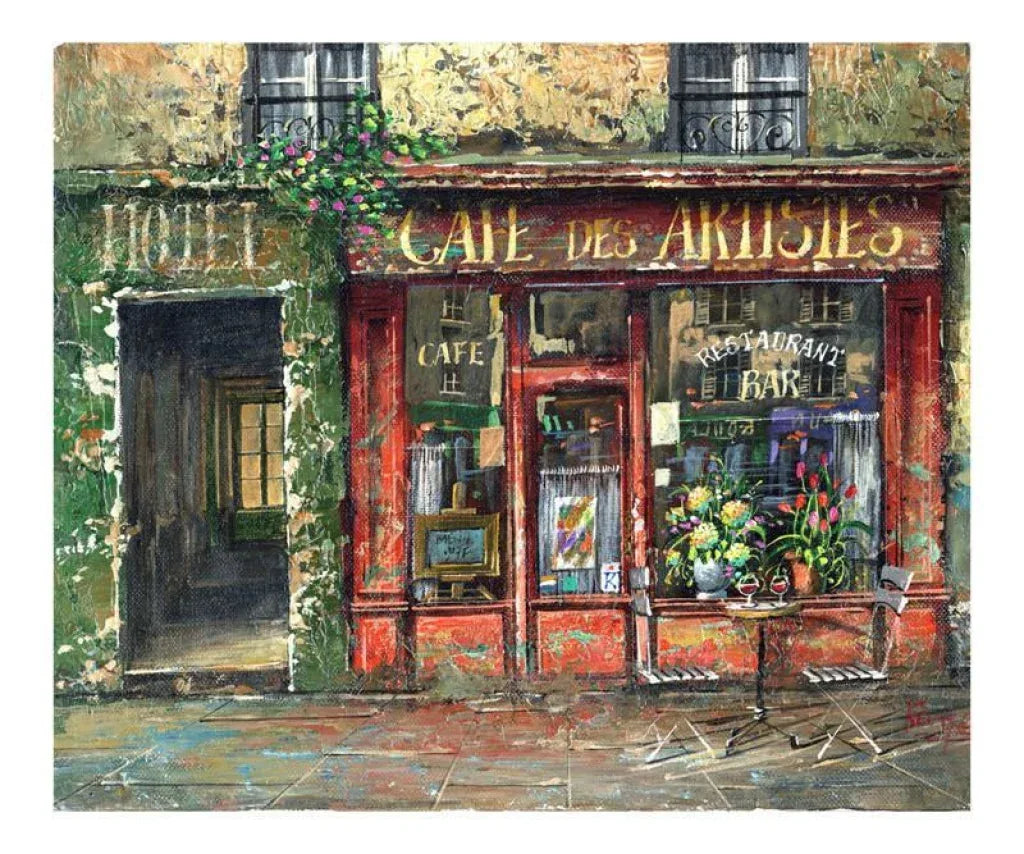 Hotel Cafe des Artistes - VINTAGEARTREPRINTS.COM