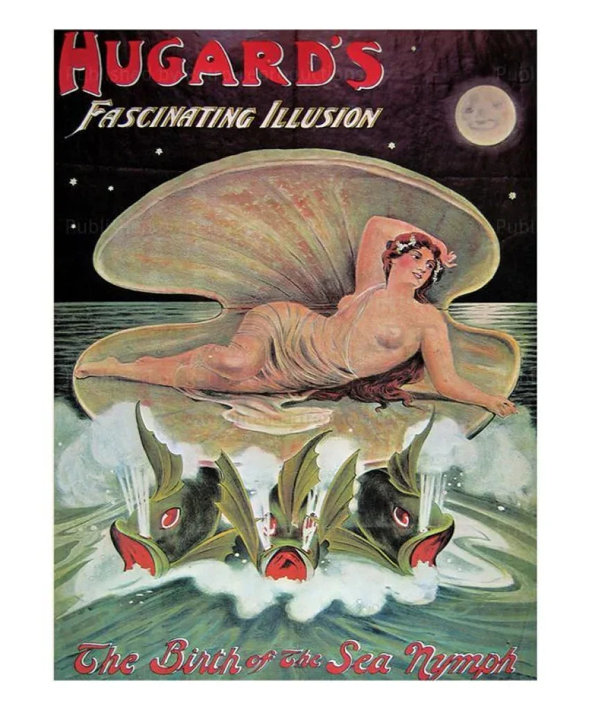 Hugard La naissance de la nymphe de la mer, 1920 - VINTAGEARTREPRINTS.COM