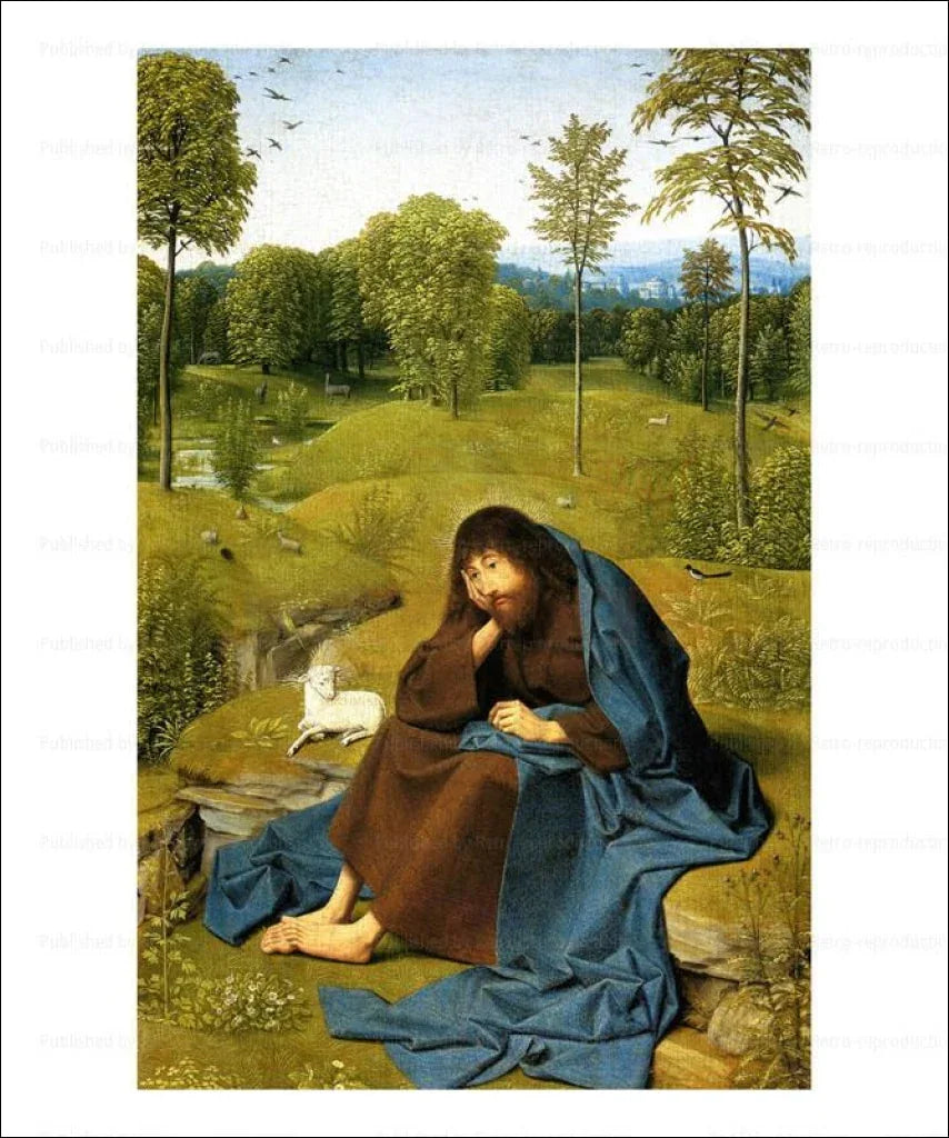 Gerard de Saint-Jean Jean Baptiste au Desert 1580 - VINTAGEARTREPRINTS.COM