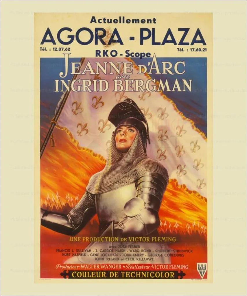 Joan of Arc, starring Ingrid Bergman - VINTAGEARTREPRINTS.COM