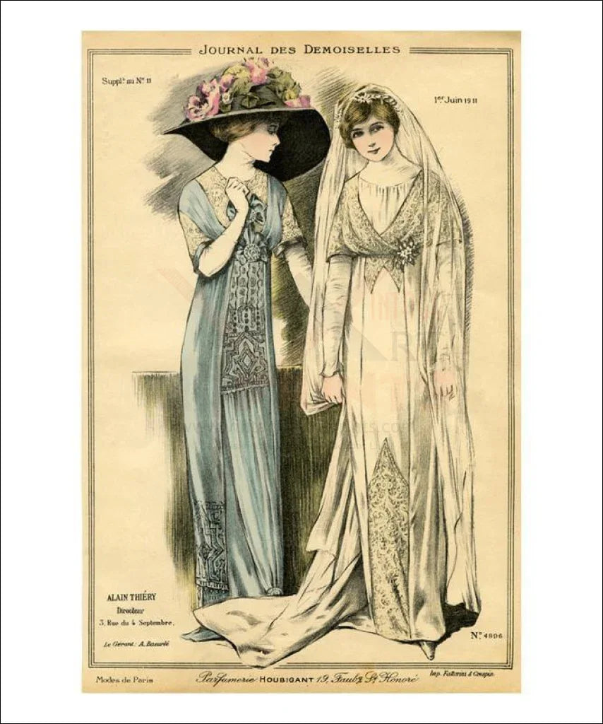 Journal des Demoiselles Bride #4996 - VINTAGEARTREPRINTS.COM