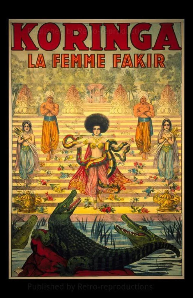 Koringa #2: La Femme Fakir - VINTAGEARTREPRINTS.COM