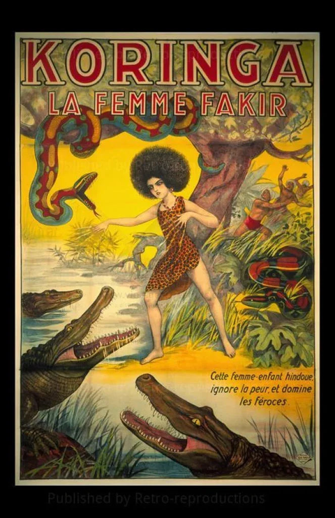 Koringa: La Femme Fakir - VINTAGEARTREPRINTS.COM