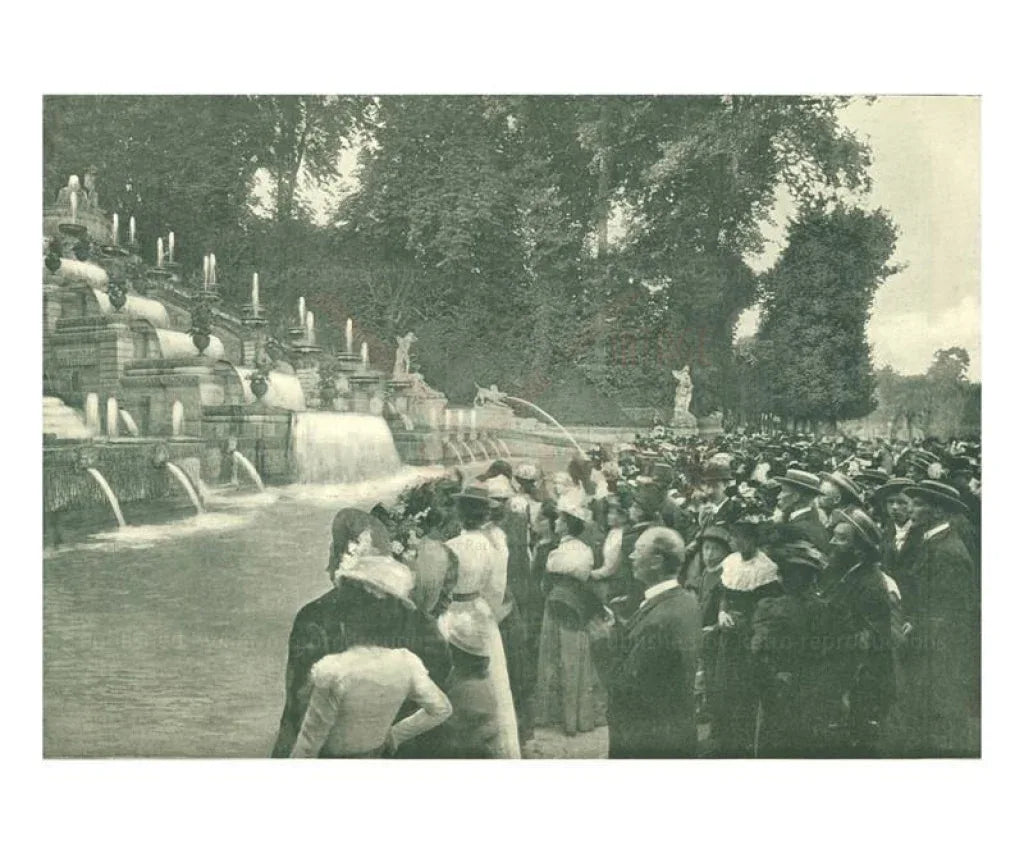 The Grand Cascade of Saint-Cloud - VINTAGEARTREPRINTS.COM