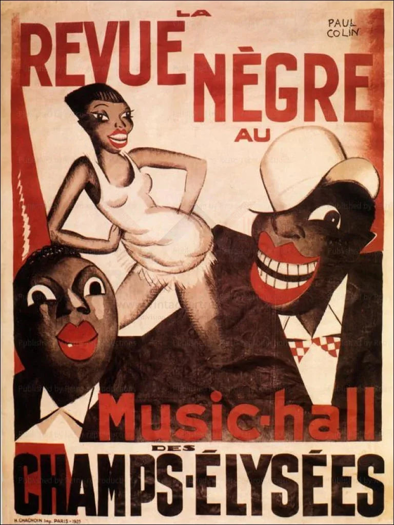 Josephine Baker, Revue Negre by Paul Colin - VINTAGEARTREPRINTS.COM