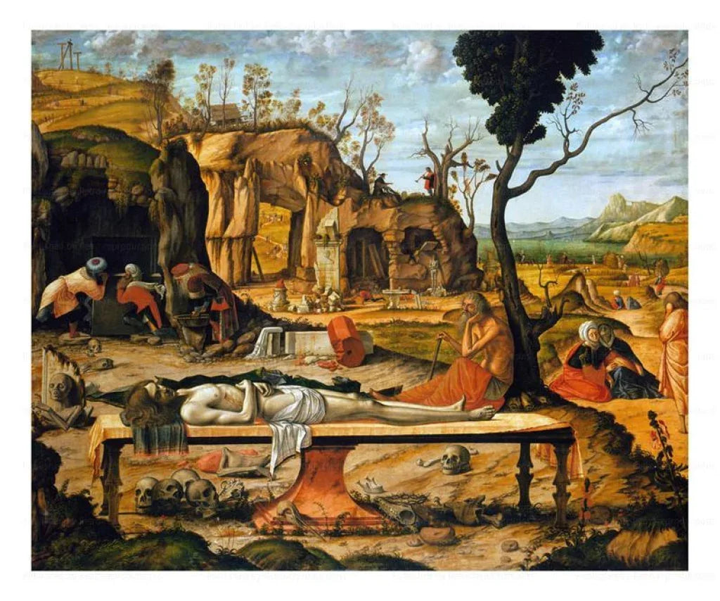 Lamentations sur le Christ mort, 1505, Vittore Carpaccio - VINTAGEARTREPRINTS.COM