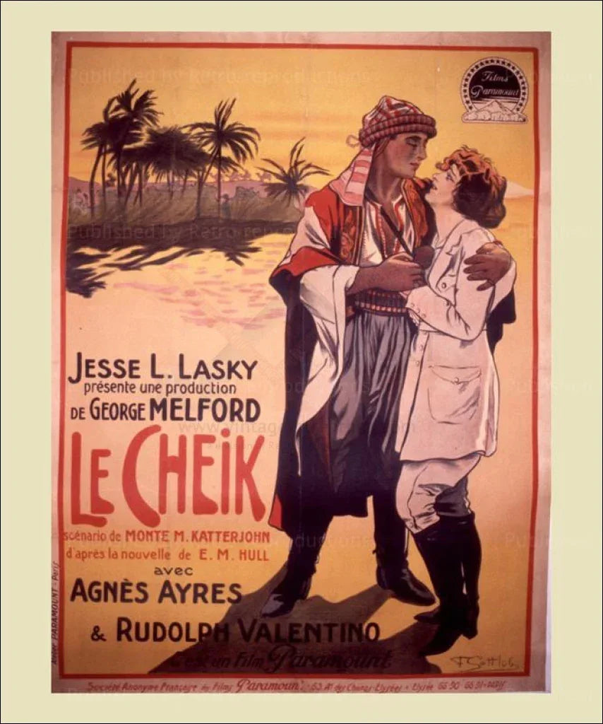 The Sheik (Le Cheik), 1921 - VINTAGEARTREPRINTS.COM