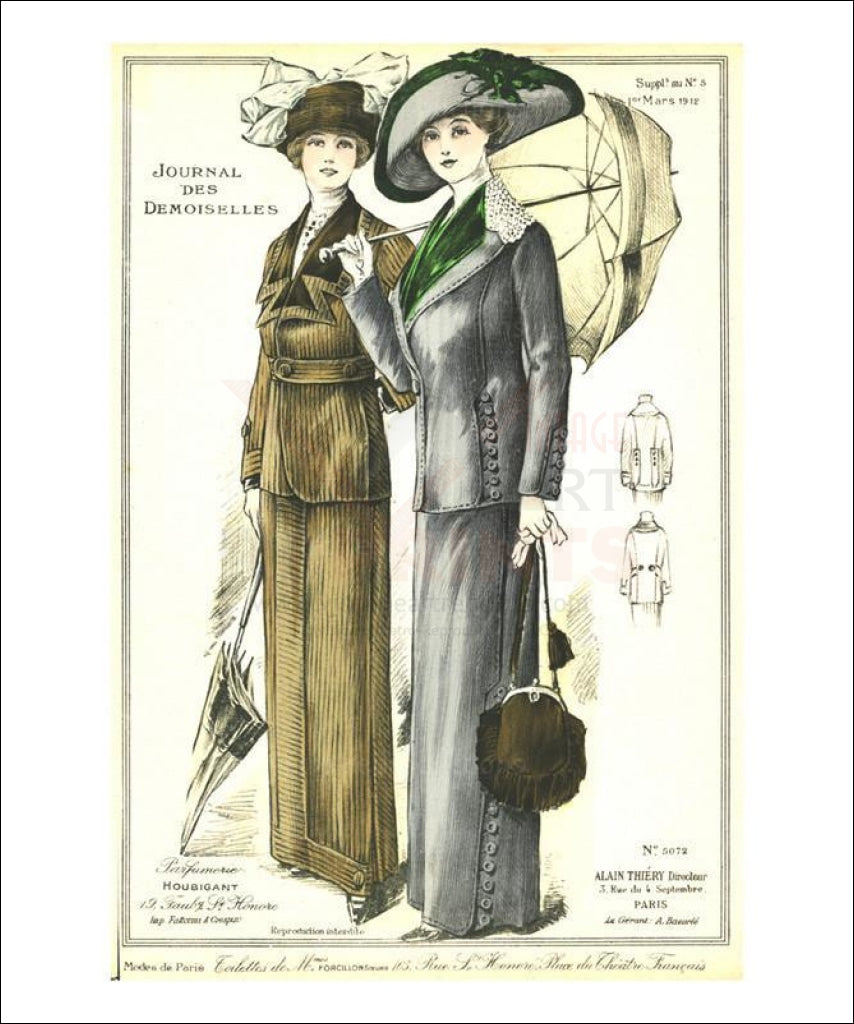 Le Journal Demoiselles # 5072 - Vintage Art, canvas prints