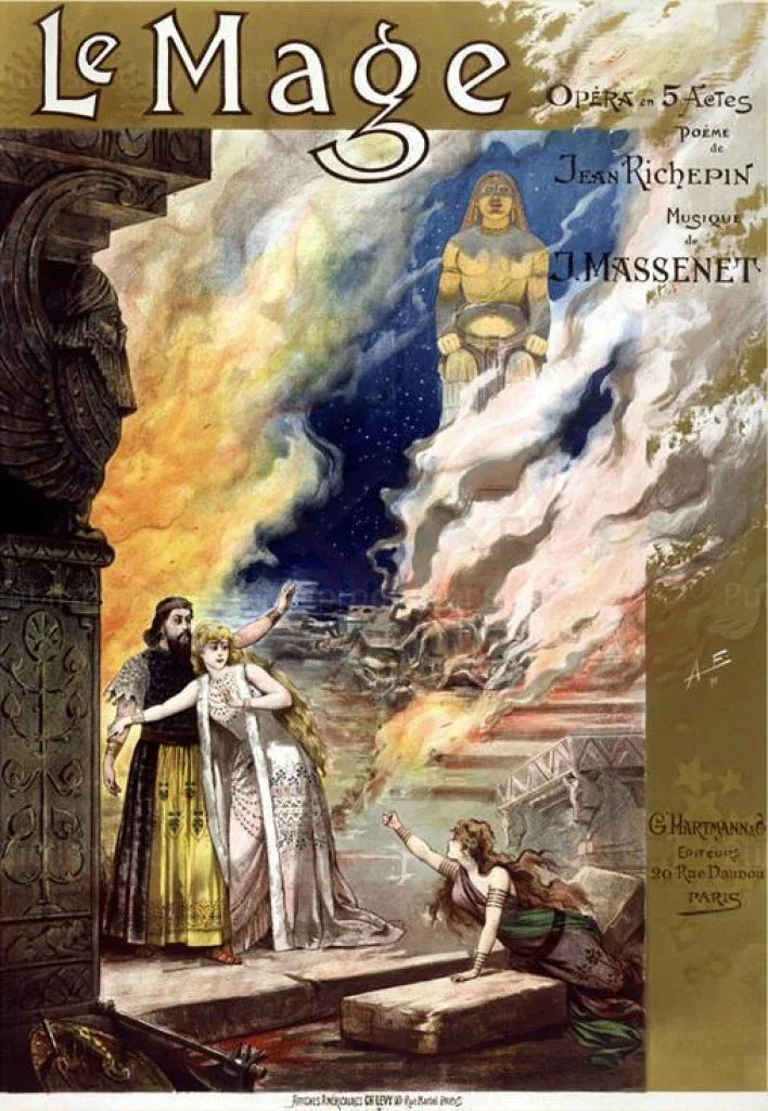 Le Mage Opera by J. Massenet - VINTAGEARTREPRINTS.COM