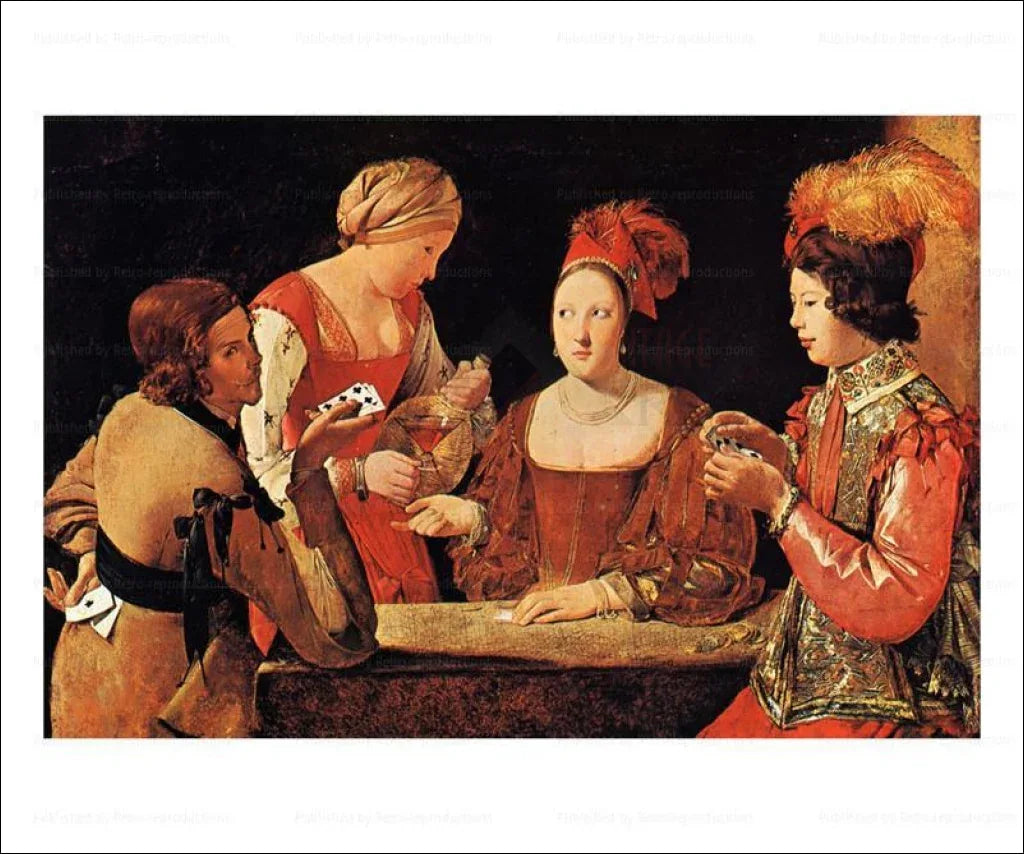 The Cheat with the Ace of Clubs, Georges de la Tour - VINTAGEARTREPRINTS.COM