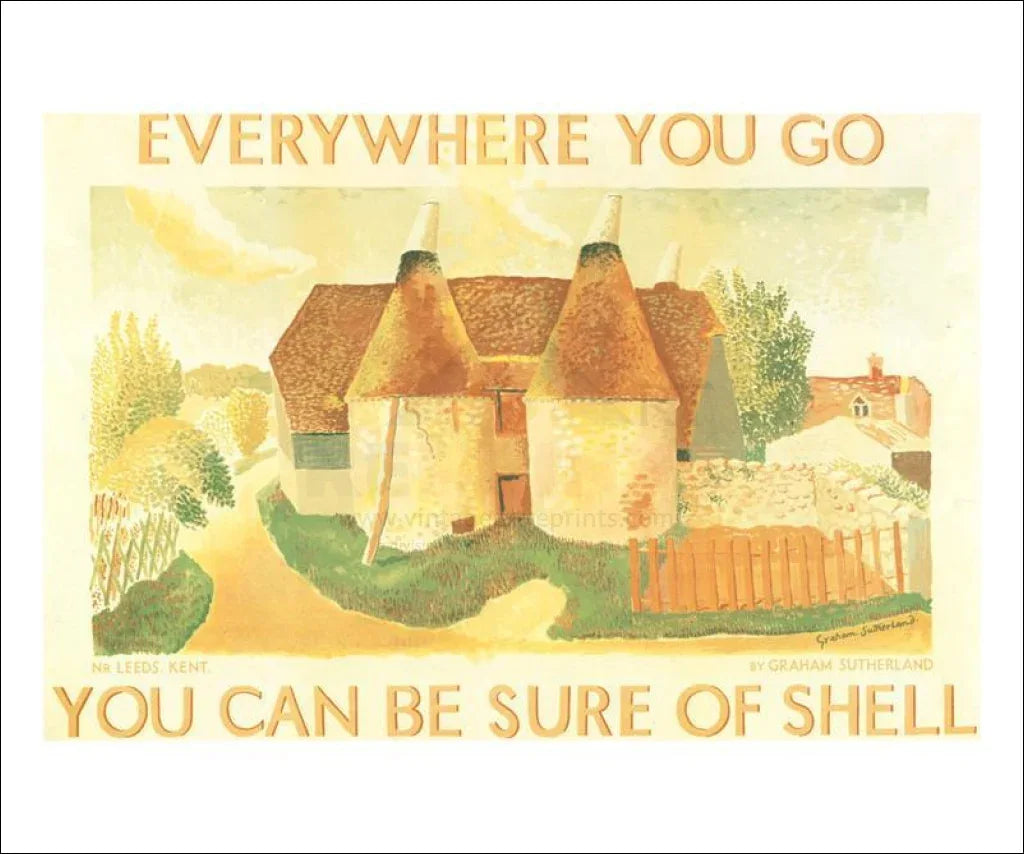 Everywhere You Go, Leeds, Kent, Graham Sutherland, 1932 - VINTAGEARTREPRINTS.COM