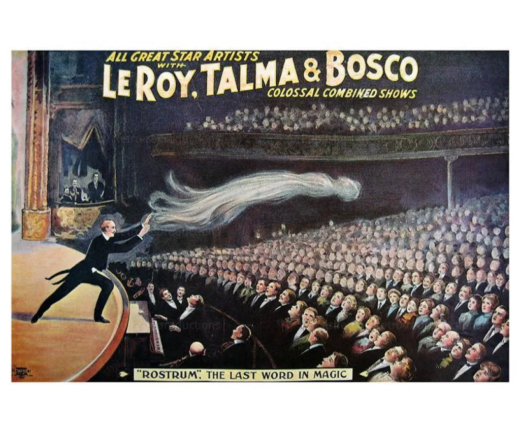 Leroy Talma Bosco magicians - VINTAGEARTREPRINTS.COM