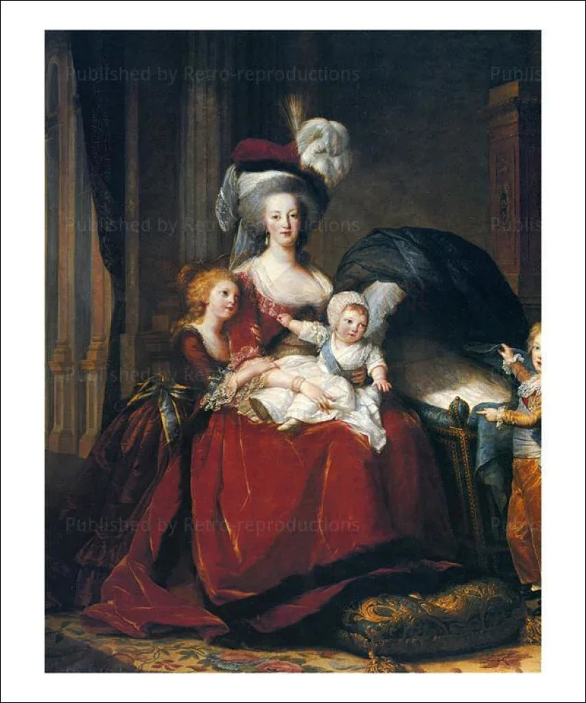 Marie-Antoinette and her Children - VINTAGEARTREPRINTS.COM