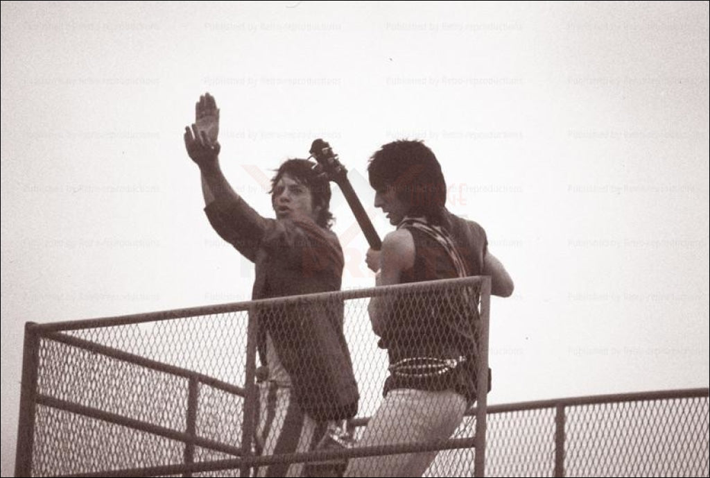 Mick Jagger, Keith Richard Paris Concert 1991, photographic print - Vintage Art, canvas prints