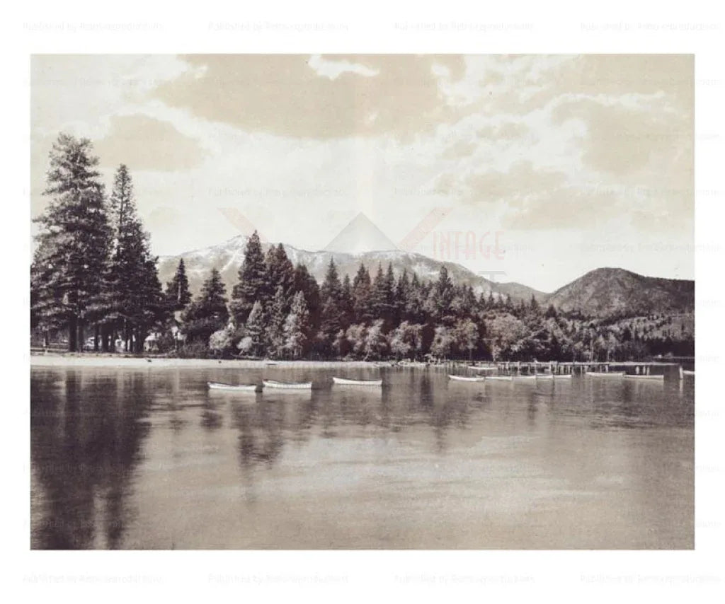 Mount Tallac - VINTAGEARTREPRINTS.COM