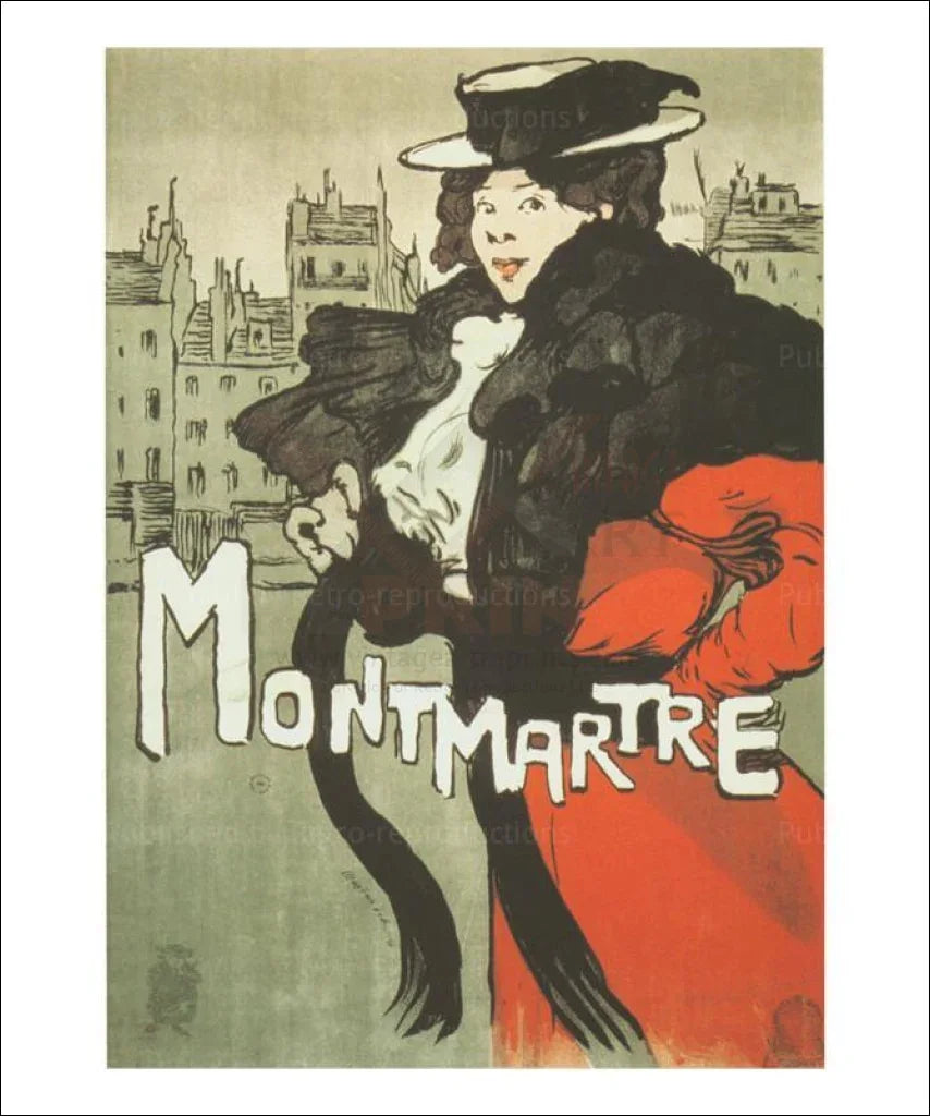 Montmartre, Toulouse Lautrec, art print - VINTAGEARTREPRINTS.COM
