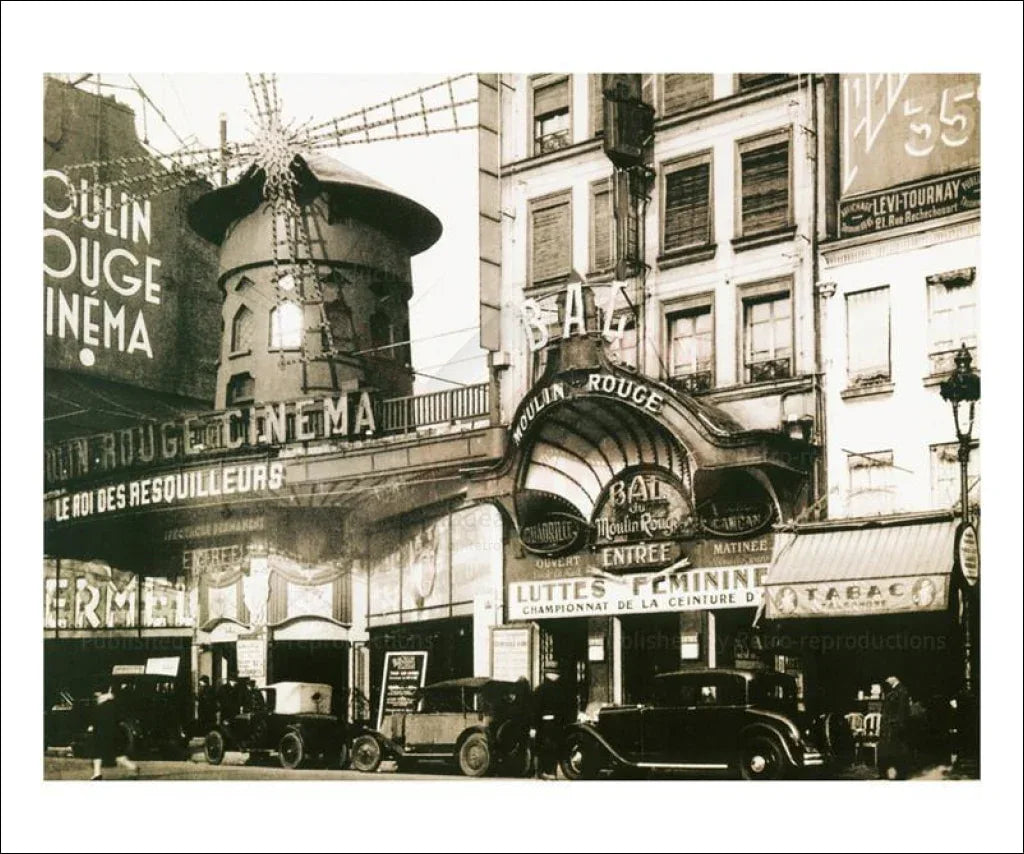 Moulin Rouge Paris - VINTAGEARTREPRINTS.COM