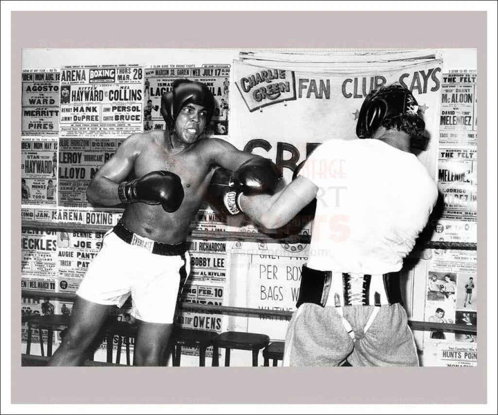 Muhammed Ali born Cassius Marcellus Clay - VINTAGEARTREPRINTS.COM