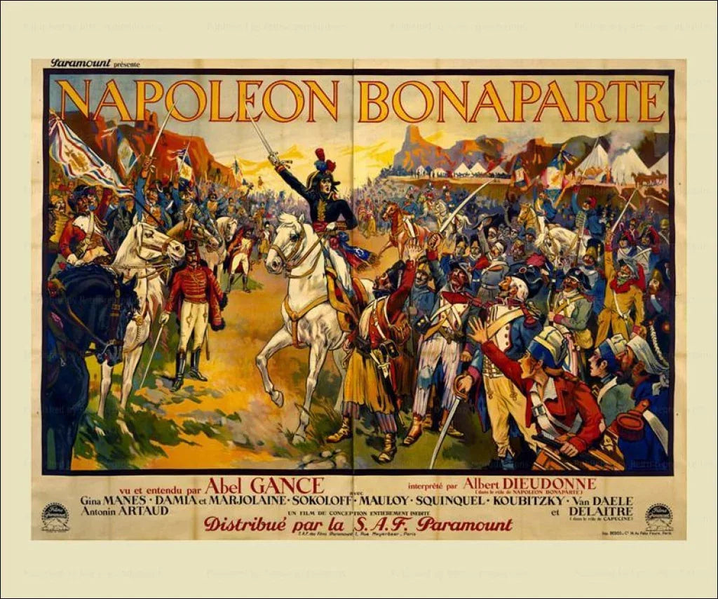 Napoleon Bonaparte, Director Abel Gance, 1927 - VINTAGEARTREPRINTS.COM