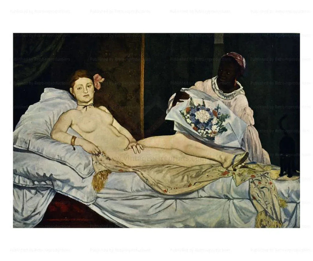 Olympia, Edouard Manet, 1832 - VINTAGEARTREPRINTS.COM