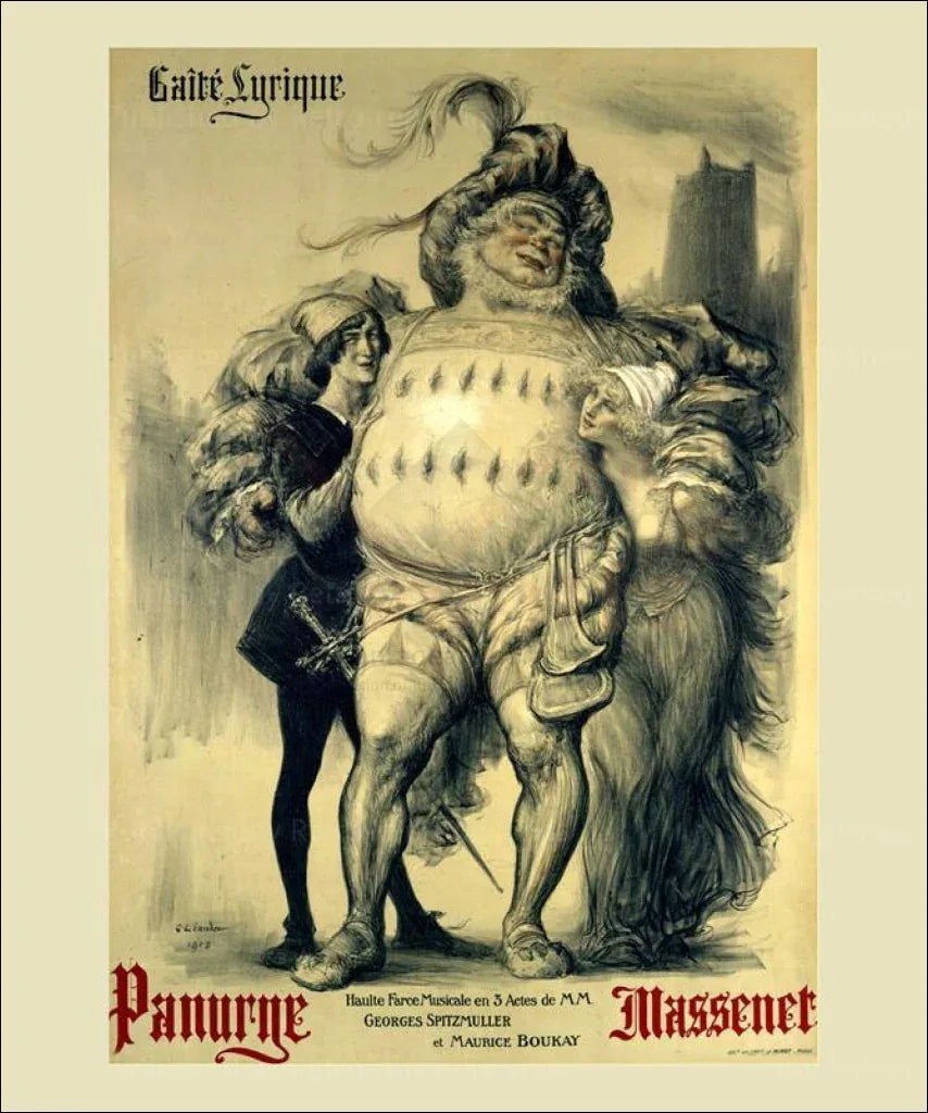 Panurne, Massenet - VINTAGEARTREPRINTS.COM