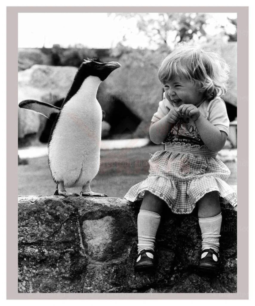 Penguin Grins - VINTAGEARTREPRINTS.COM