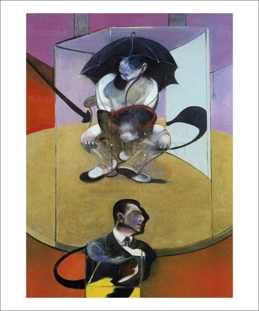 Seated Person - VINTAGEARTREPRINTS.COM